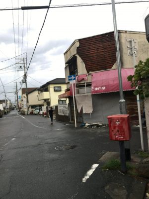 台風通過後の近隣の様子